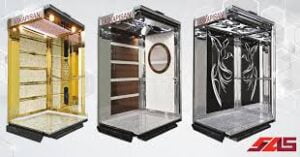 أشكال كبائن المصاعد